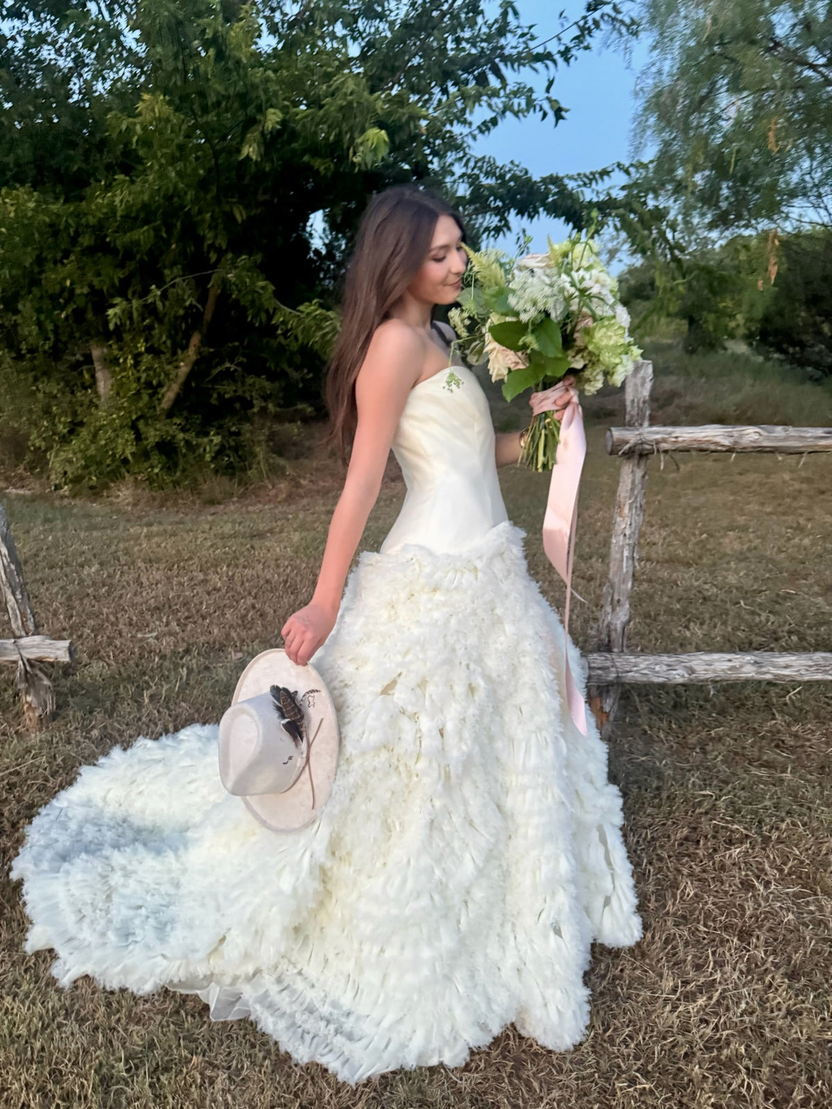 Outdoor bridal bouquet