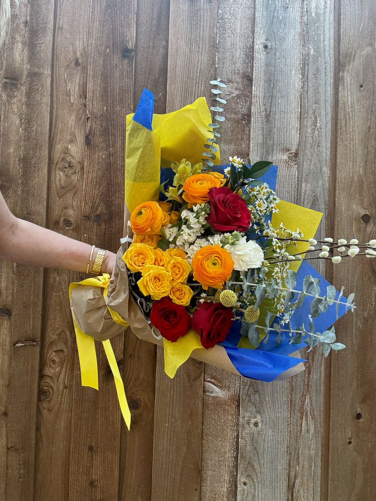 Outdoor bridal bouquet